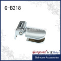 round shape glass hinge fixed with wall